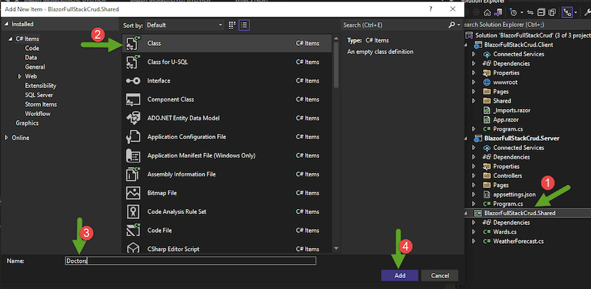 CRUD Operations with Blazor in .NET 6